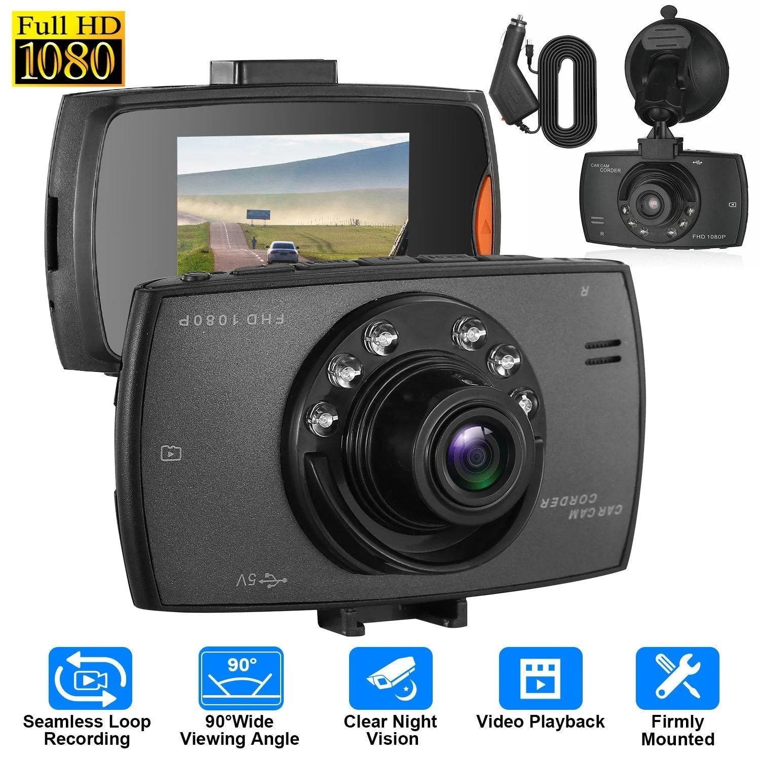 1080P Car DVR Camera Dash Cam