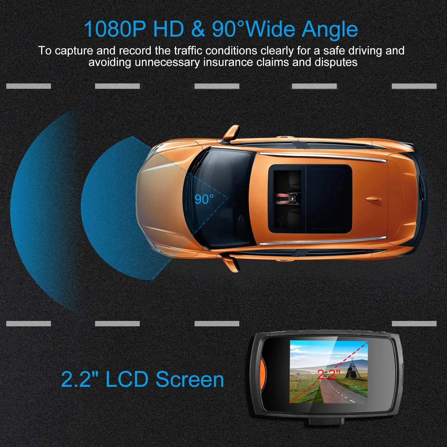 1080P Car DVR Camera Dash Cam