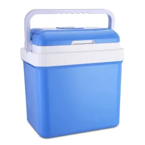 24L Portable Car Cooler 12V Refrigerator - Travel Cooling & Warm Fridge Box for Car/Home - 24L Capacity