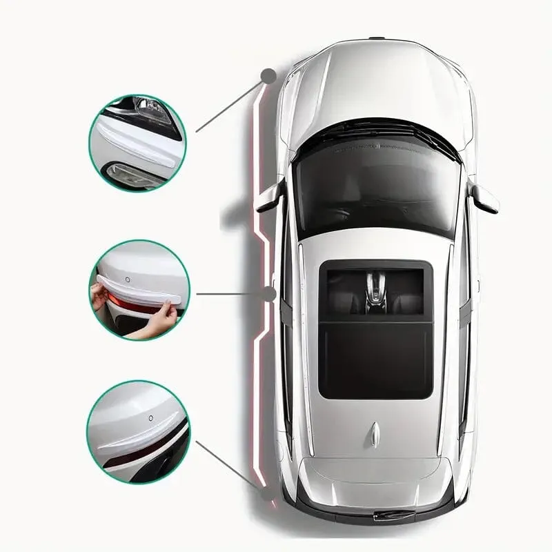 4-Pieces: Universal Car Carbon Fiber Anti-Collision Protector