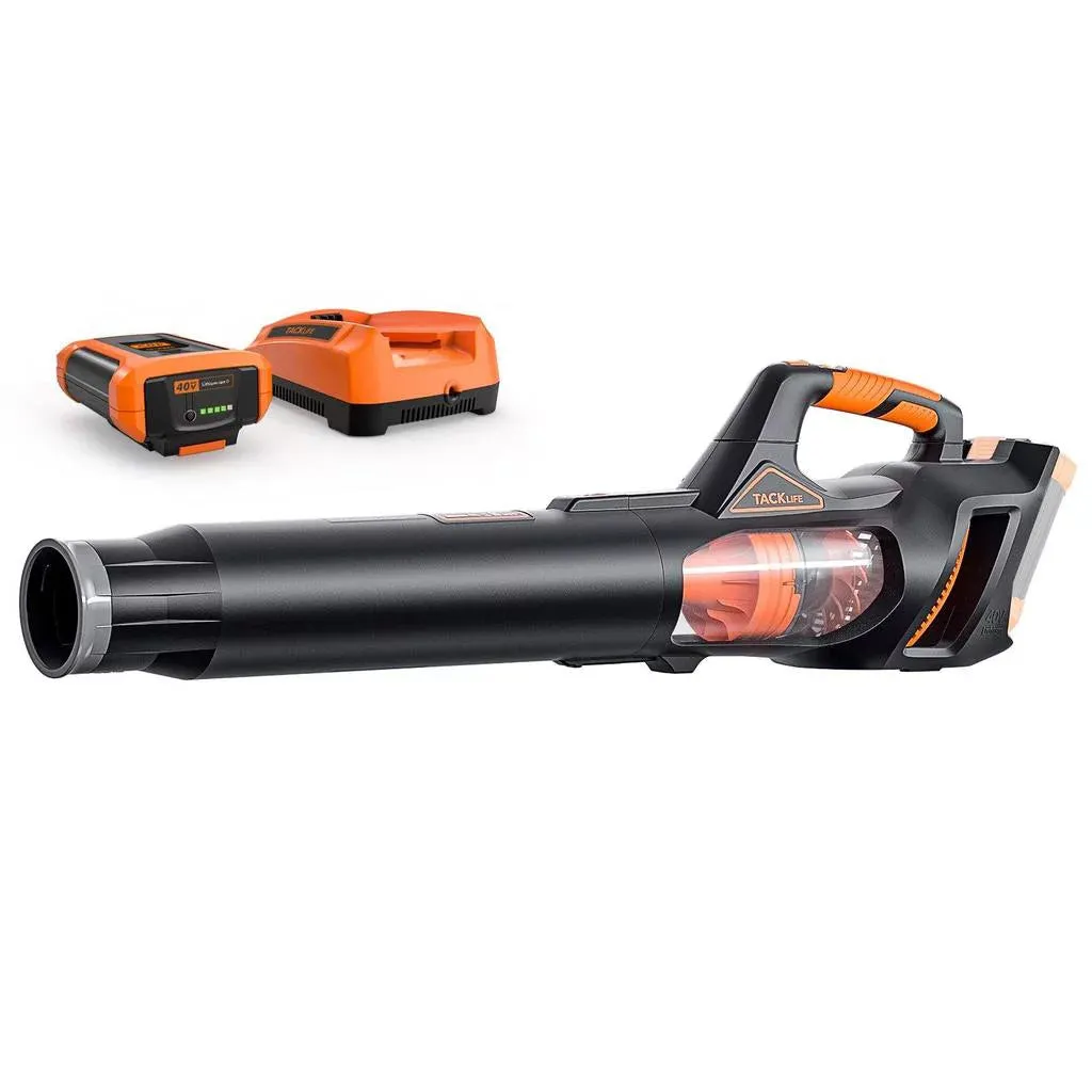 40V Cordless Leaf Blower with 4.0Ah Battery & Charger, Brushless Motor and 5-Speed Optional