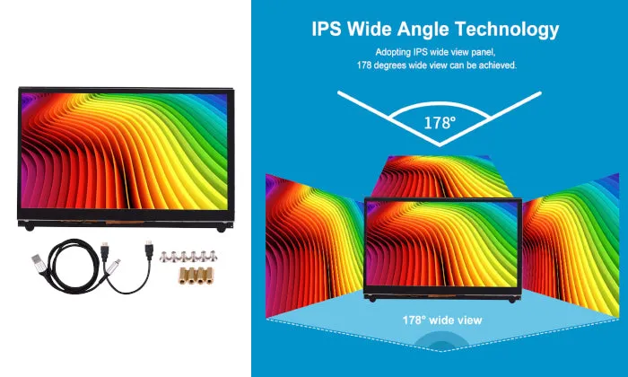 7 Inch HD IPS Touchscreen Display 1024*600 Resolution