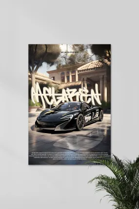 BLACK MCLARAN 650S GT3 | CONCEPT CARS #04 | CAR POSTERS