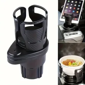 Car Adapter Adjustable Multifunctional Dual Cup Holder With Phone Holder Aromatherapy Organizer