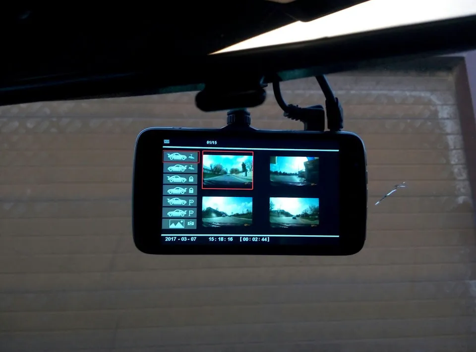 Car DVR Camera Dual Lens with Distance Video Recorder Registrar