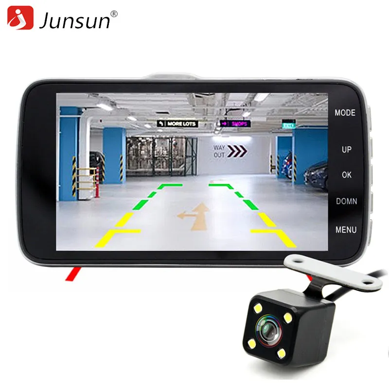 Car DVR Camera Dual Lens with Distance Video Recorder Registrar