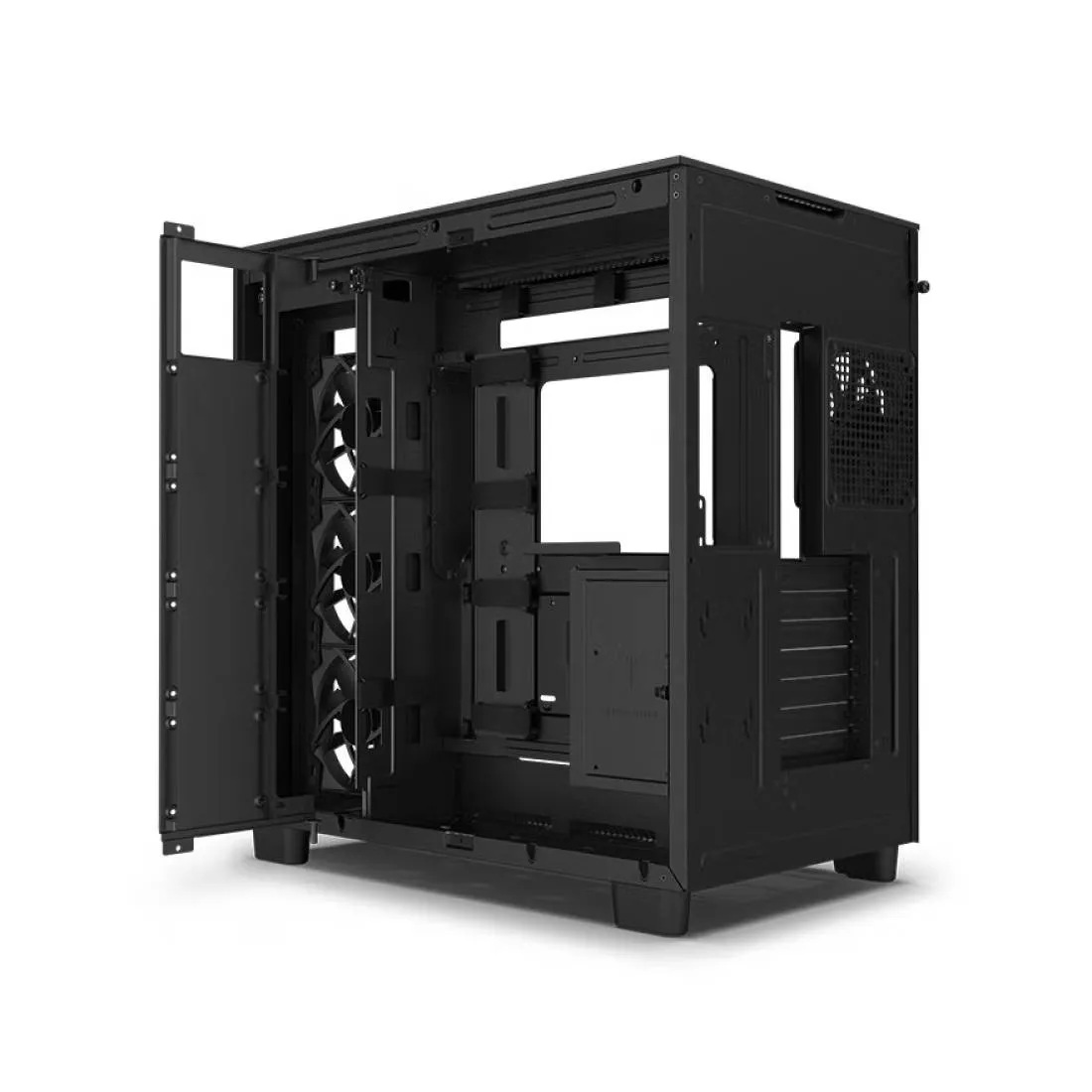 Case NZXT H9 Flow, ATX/Micro-ATX, Mid Tower, black