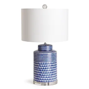 Delta Blue and White Lamp