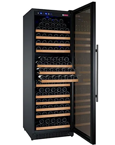 Dual Zone Compressor Wine Refrigerator Energy Efficient 177 Bottle Capacity