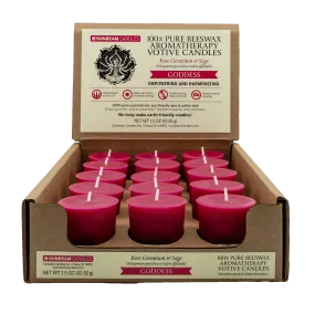 Goddess 15-ct Votive (Rose Geranium & Sage)