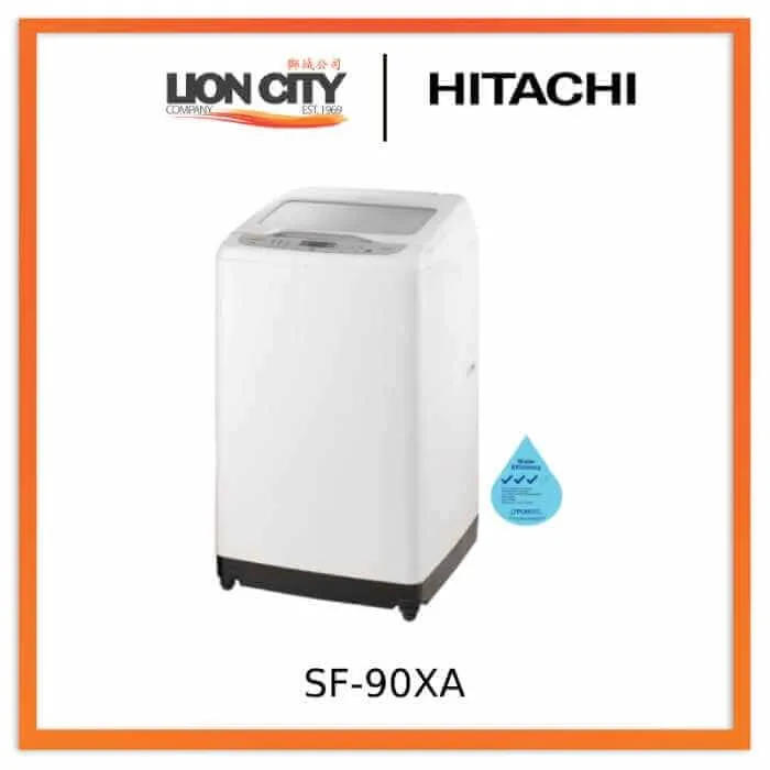 Hitachi SF-90XA 9kg Top Load with Glass Top Washing Machine