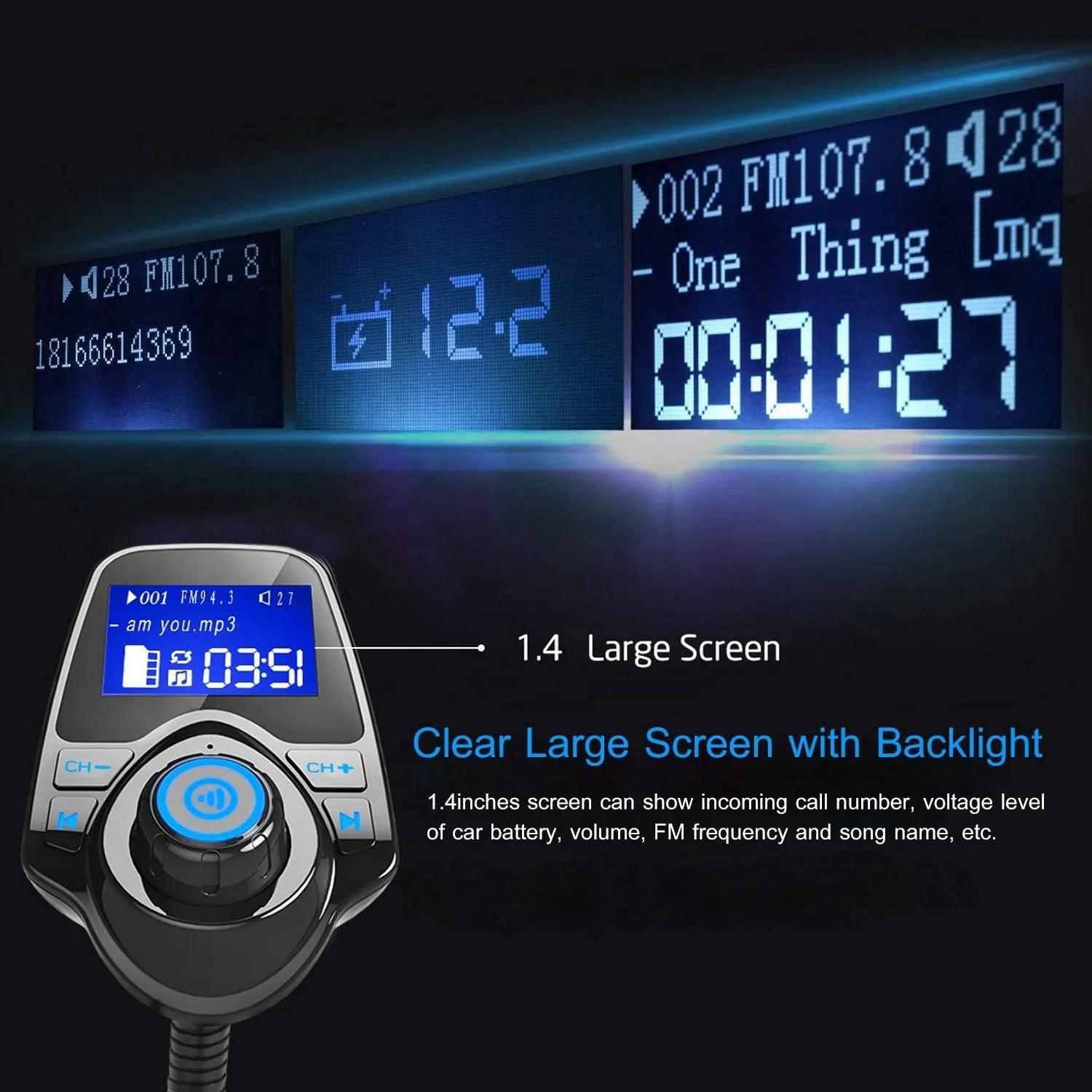 iMounTek Car Wireless FM Transmitter