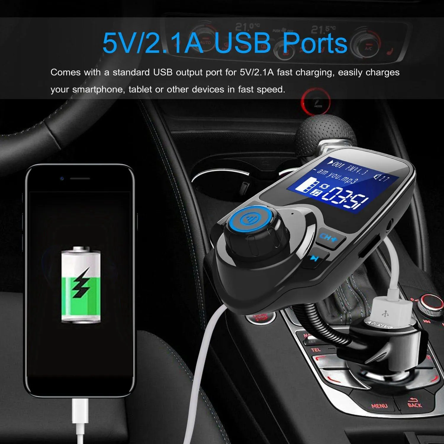 iMounTek Car Wireless FM Transmitter