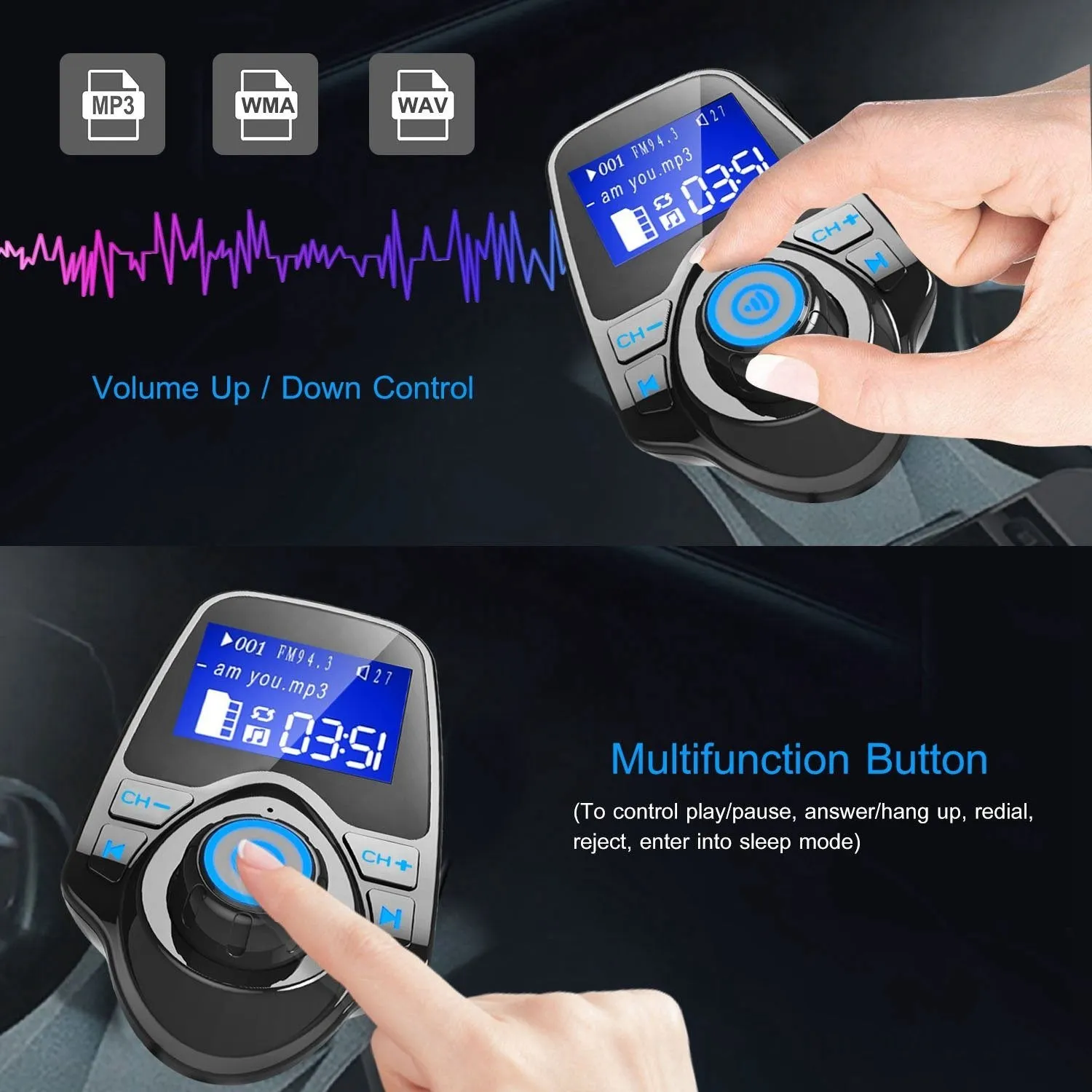 iMounTek Car Wireless FM Transmitter