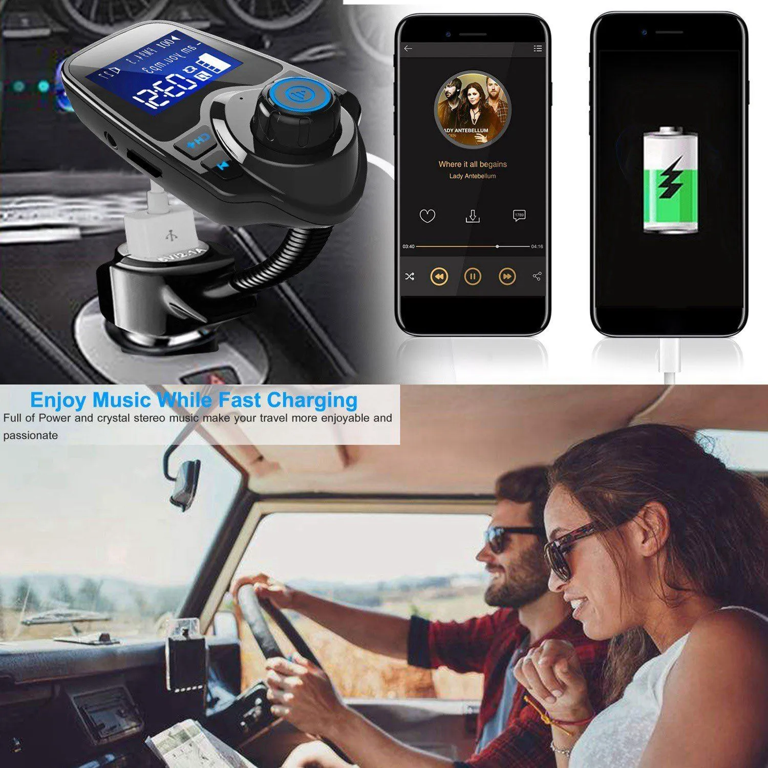 iMounTek Car Wireless FM Transmitter