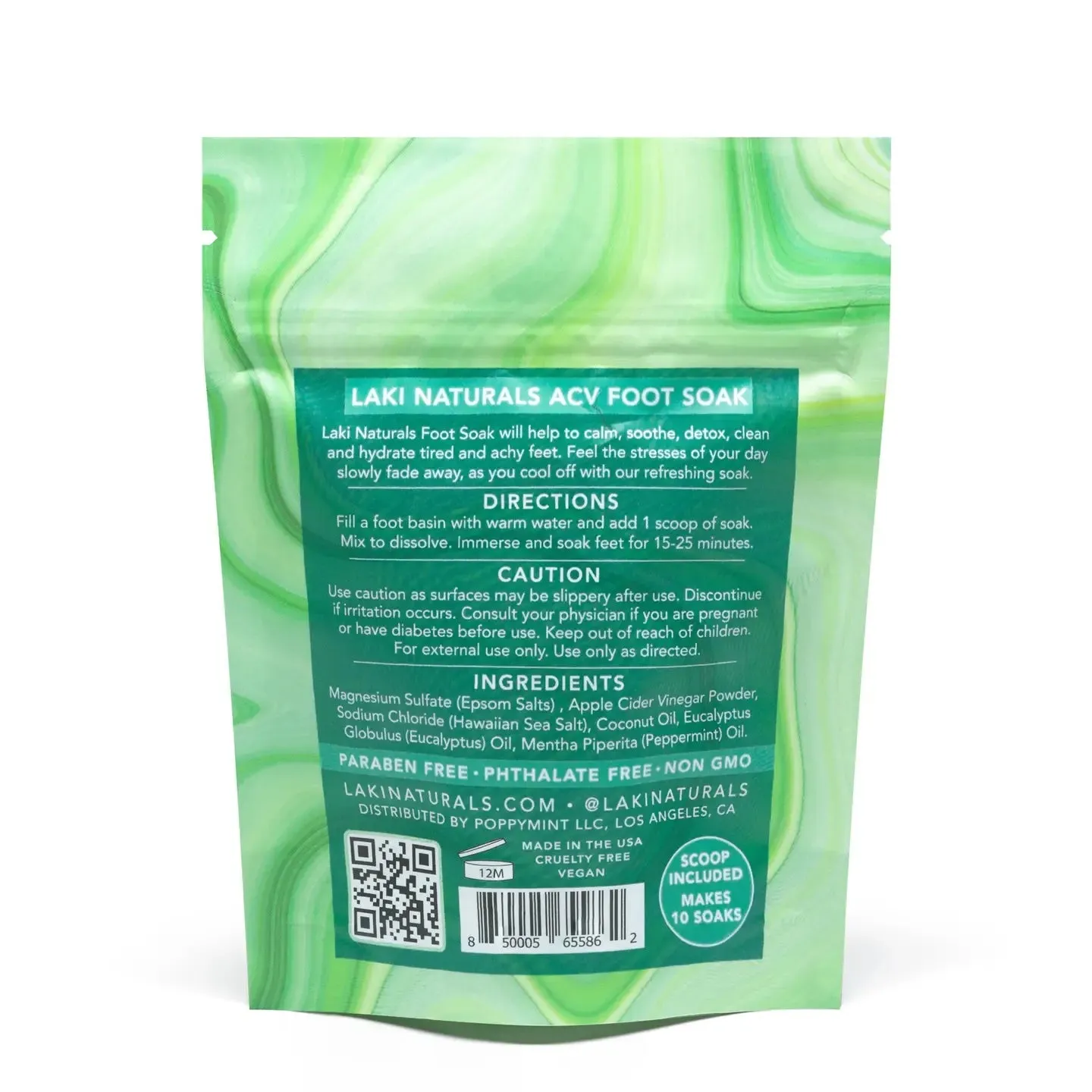 Laki Naturals Mint & Eucalyptus Apple Cider Vinegar Foot Soak