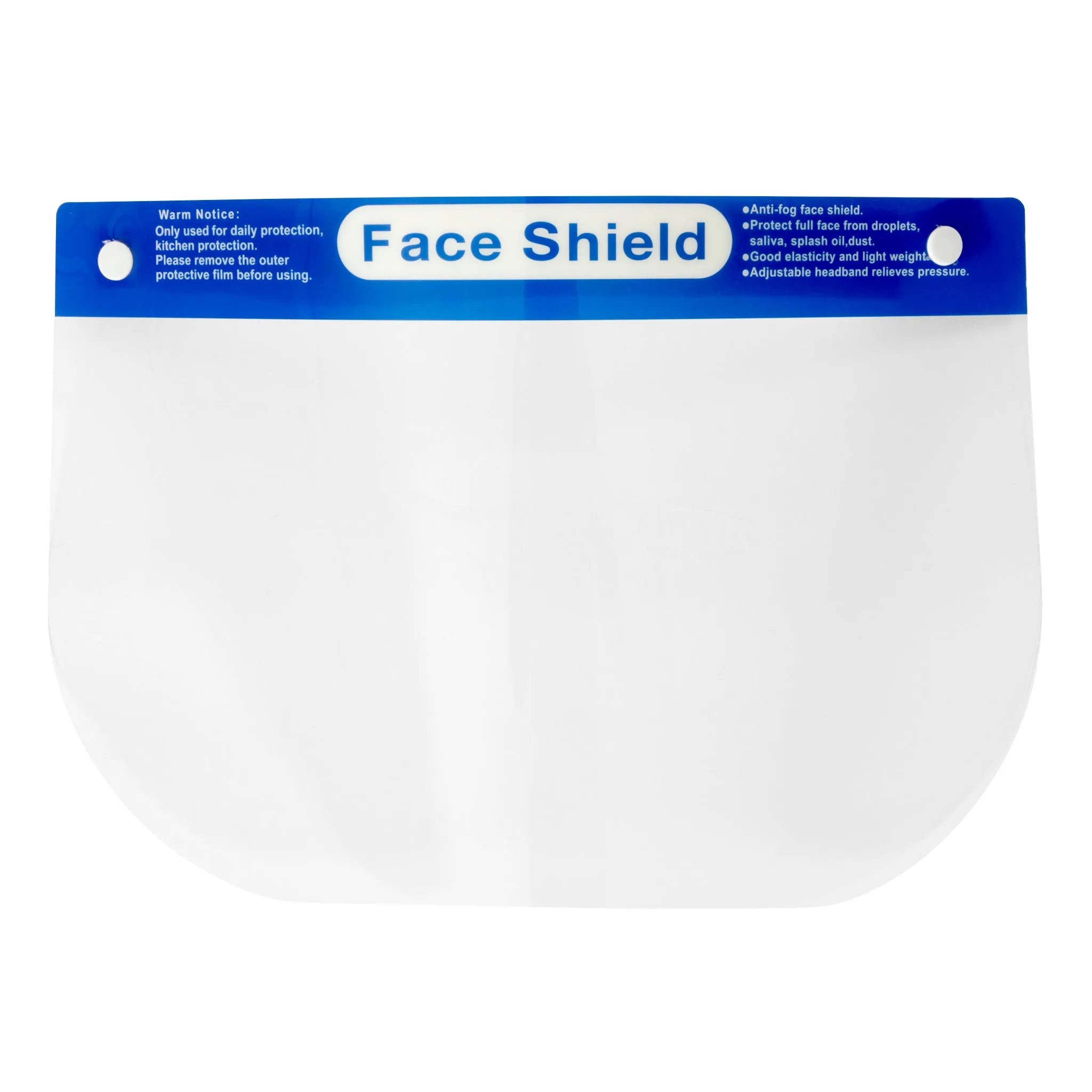 Safety Face Shield Visor Anti-Fog (10 count)