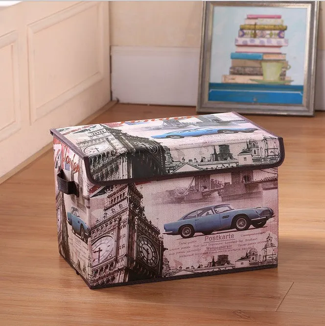 Waterproof Foldable Cartoon Car Storage Box, HG0136